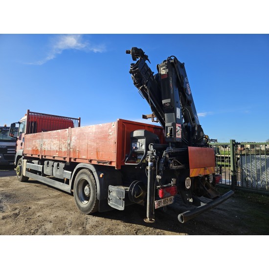 MAN TGS 18.400 Euro 5 Flat bed Full Spring suspension HIAB 122E -3 hiduo Crane Kran Remote