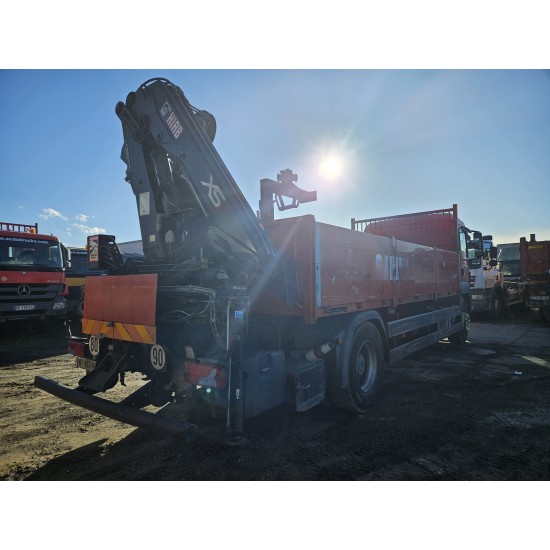 MAN TGS 18.400 Euro 5 Flat bed Full Spring suspension HIAB 122E -3 hiduo Crane Kran Remote