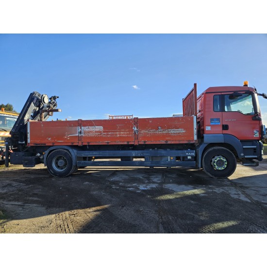 MAN TGS 18.400 Euro 5 Flat bed Full Spring suspension HIAB 122E -3 hiduo Crane Kran Remote