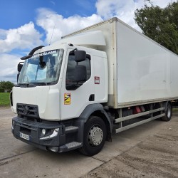 Renault D 280 4X2 Box truck Spring Air suspension Loading Lift Dhollandia