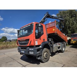 IVECO TRAKKER 330 AD190T33 4X4 TIPPER CRANE HIAB 099 ES-2