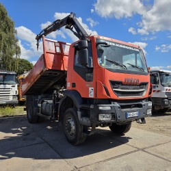 IVECO TRAKKER 330 AD190T33 4X4 TIPPER CRANE HIAB 099 ES-2