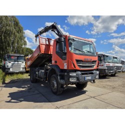 IVECO TRAKKER 330 AD190T33 4X4 TIPPER CRANE HIAB 099 ES-2