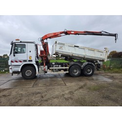 MERCEDESA CTROS 3341 6X4 TIPPER CRANE FASSI F105