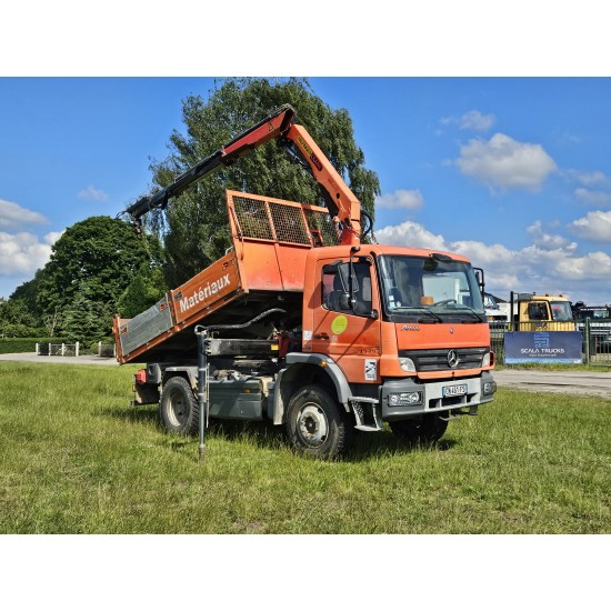 Mercedes Atego 1529 4x4 Tipper Crane Palfinger PK9501