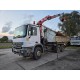 Mercedes Actros 3332 6x4 2-Side Tipper Manual Gearbox HMF 14t Crane