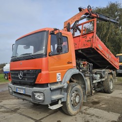 Mercedes Axor 1829 4x4 TIPPER CRANE PALFINGER PK9501 REMOTE CONTROL