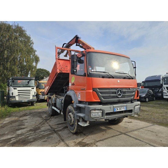 Mercedes Axor 1829 4x4 TIPPER CRANE PALFINGER PK9501 REMOTE CONTROL