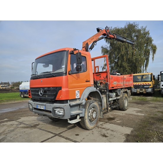 Mercedes Axor 1829 4x4 TIPPER CRANE PALFINGER PK9501 REMOTE CONTROL