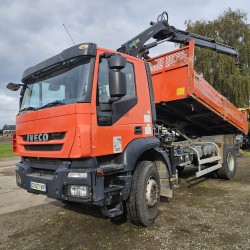 IVECO STRALIS AD190T33 4X2 EURO 5 TIPPER CRANE HIAB 111 ES-2 HIDUO