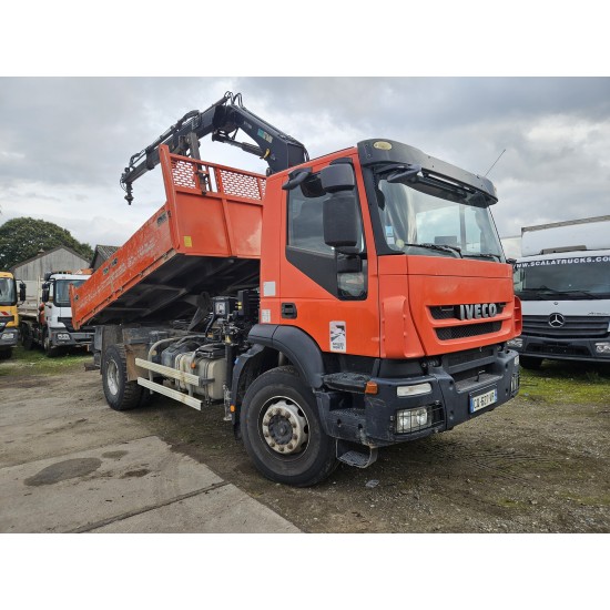 IVECO STRALIS AD190T33 4X2 EURO 5 TIPPER CRANE HIAB 111 ES-2 HIDUO