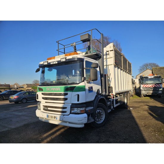 Scania P360 6x2 steering axle lenk Tipper Crane Fassi F175A