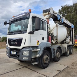TGS 35.400 8X4 Concrete Mixer Stetter Euro 6 Steelsuspension