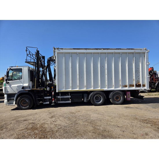 DAF CF85.410 6x2 steering axle lenk Tipper Crane HIAB J1320Z DAF CF85.410 6x2 steering axle lenk Tipper Crane HIAB J1320Z