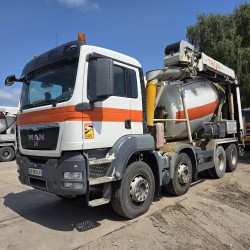  MAN TGS 35.400 8X4 Concrete Mixer Stetter 9m3 Steelsuspension