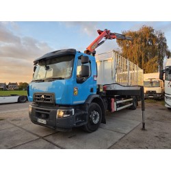 Renault C 280 4X2 Palfinger PK12002 EH Kran Crane Remote Control Automat flatbed truck