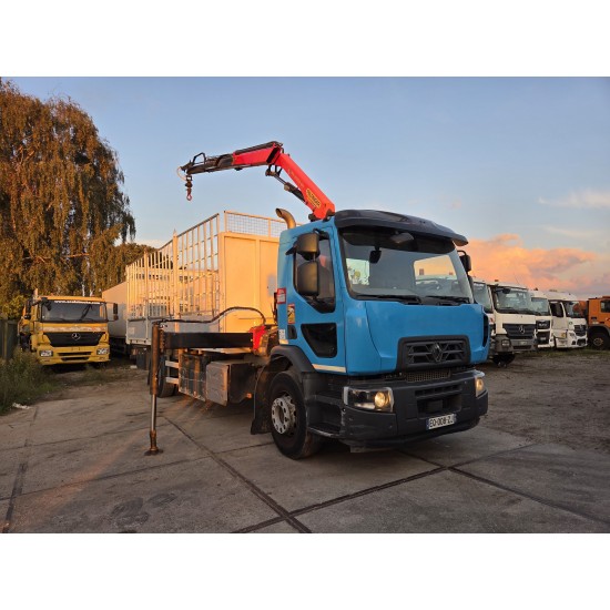 Renault C 280 4X2 Palfinger PK12002 EH Kran Crane Remote Control Automat flatbed truck Renault C 280 4X2 Palfinger PK12002 EH Kran Crane Remote Control Automat flatbed truck