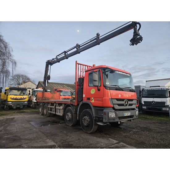 Mercedes Actros 3241 Euro 5 Flat bed HIAB 211EP-4 hiduo Crane Kran Remote