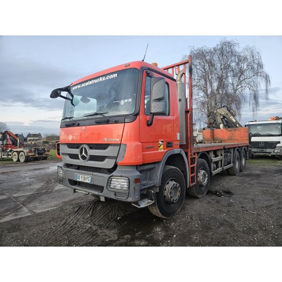 Mercedes Actros 3241 Euro 5 Flat bed HIAB 211EP-4 hiduo Crane Kran Remote