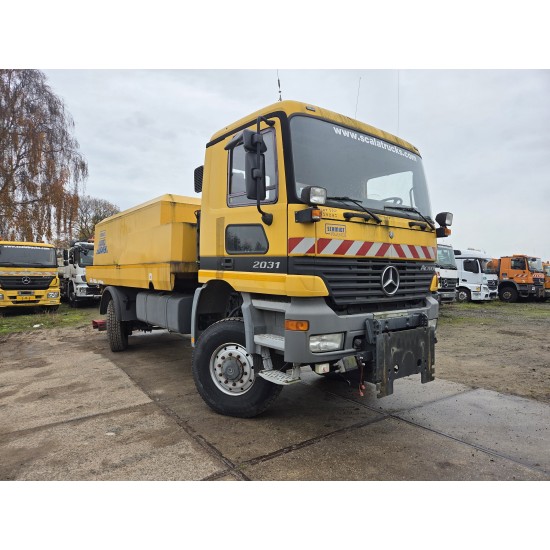 MERCEDES BENZ ACTROS 2031 4X4 SNOW BLOWER STEERING AXLE