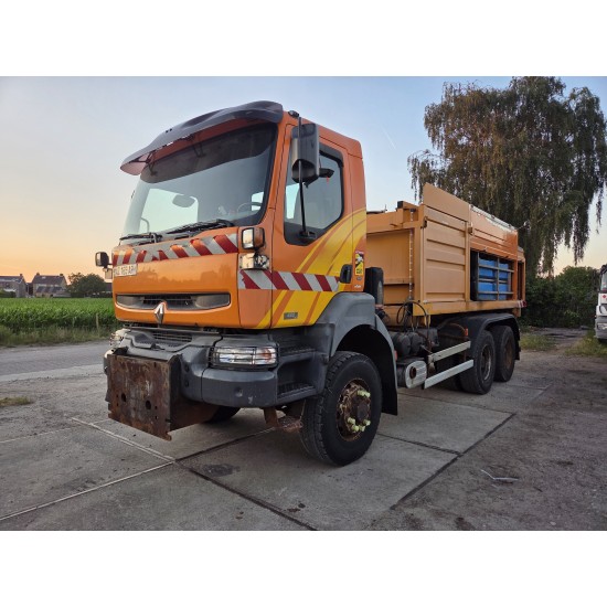 RENAULT KERAX 420 CHASSIS 6X6 MANUAL GEARBOX *without salt spreader*