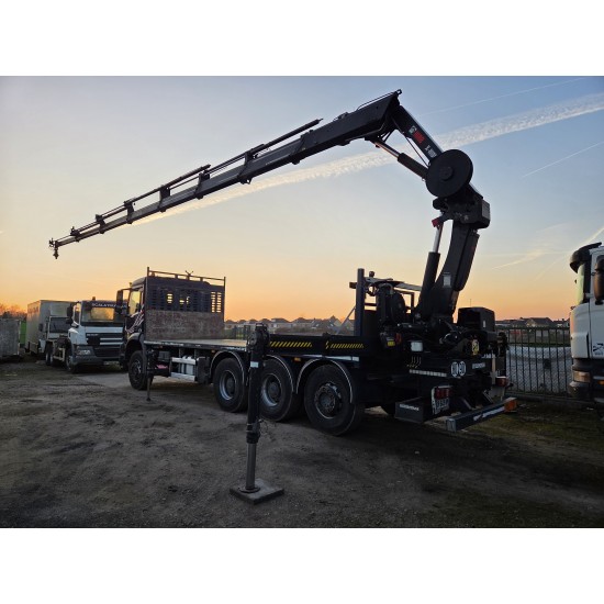 Mercedes Arocs 3240 8x4 Open Truck Crane HIAB X-HIDUO 258 E-7 7 extensions