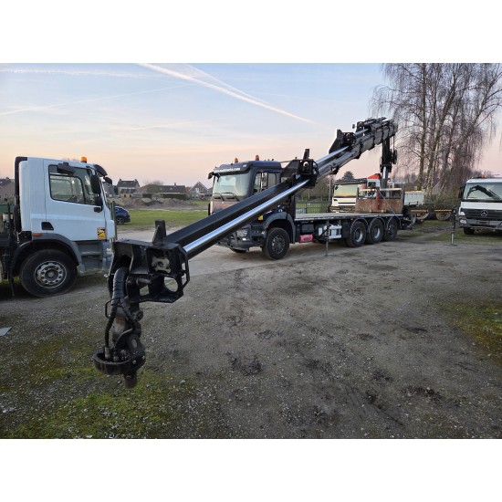 Mercedes Arocs 3240 8x4 Open Truck Crane HIAB X-HIDUO 258 E-7 7 extensions