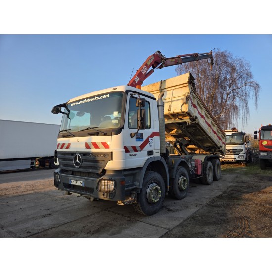 MERCEDESA CTROS 3236 6X4 TIPPER CRANE HMF 1460