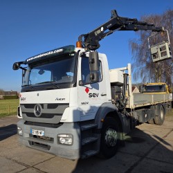 MERCEDES AXOR 1824 OPEN BOX LIFT CRANE HIAB 122 E-5 HIPRO