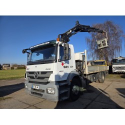 MERCEDES AXOR 1824 OPEN BOX LIFT CRANE HIAB 122 E-5 HIPRO