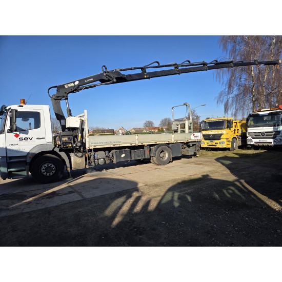 MERCEDES AXOR 1824 OPEN BOX LIFT CRANE HIAB 122 E-5 HIPRO