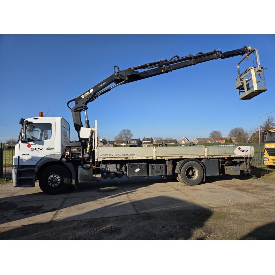 MERCEDES AXOR 1824 OPEN BOX LIFT CRANE HIAB 122 E-5 HIPRO