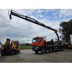 Renault Kerax 430 8X4 Flatbed Crane Palfinger PK26002EH 26 ton 5 Extensions *Retarder