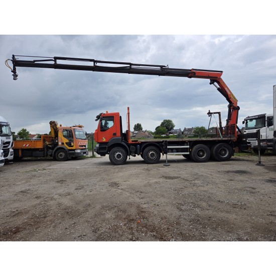 Renault Kerax 430 8X4 Flatbed Crane Palfinger PK26002EH 26 ton 5 Extensions *Retarder Renault Kerax 430 8X4 Flatbed Crane Palfinger PK26002EH 26 ton 5 Extensions *Retarder