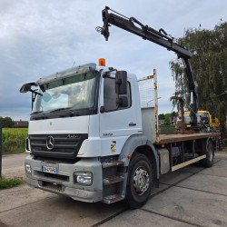 Mercedes Axor 1829 open crane HIAB 144 B-2 HIDUO