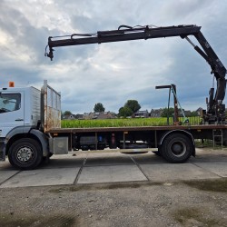 Mercedes Axor 1829 open crane HIAB 144 B-2 HIDUO