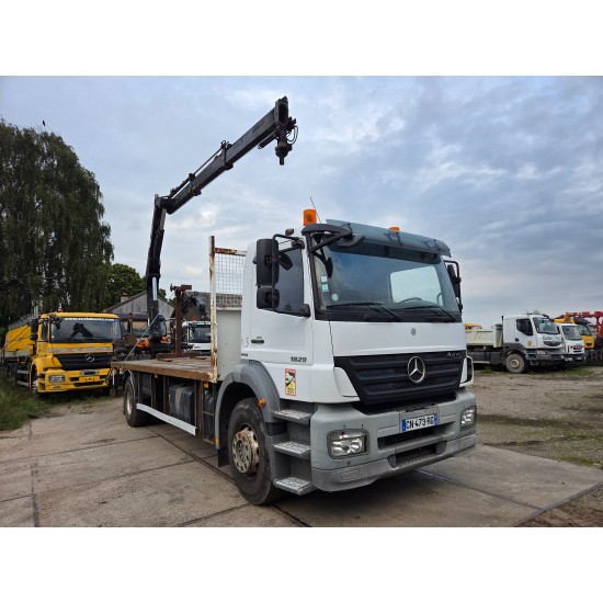 Mercedes Axor 1829 open crane HIAB 144 B-2 HIDUO