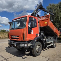 IVECO EUROCARGO 150E28 4X4 TIPPER CRANE HIAB 099 ES-2
