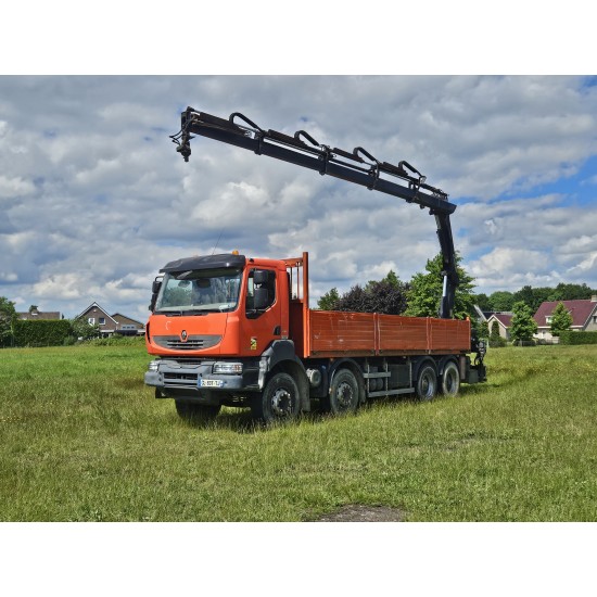 RENAULT KERAX 430 8X4 CRANE HIAB 166 DS-4 HIDUO 