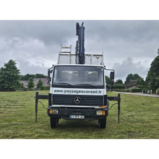 MERCEDES 1517 TIPPER + HIAB CRANE 081