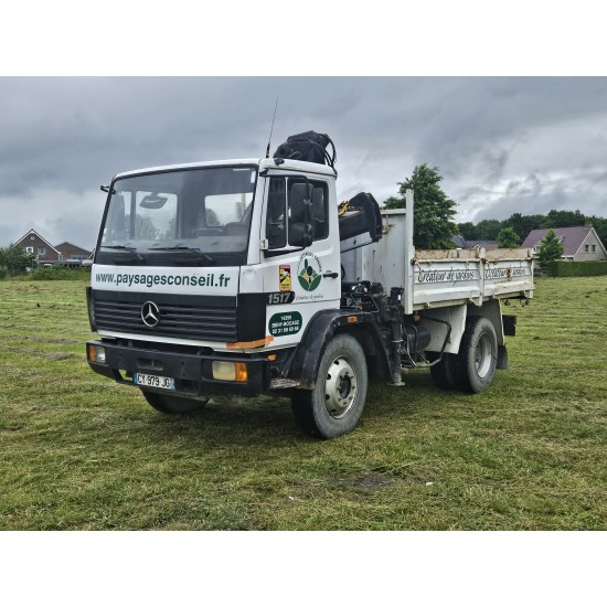 MERCEDES 1517 TIPPER + HIAB CRANE 081