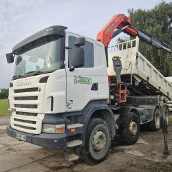 Scania R420 8x4 Tipper Crane Palfinger 23500