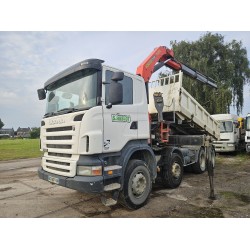 Scania R420 8x4 Tipper Crane Palfinger 23500