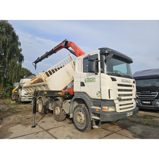 Scania R420 8x4 Tipper Crane Palfinger 23500