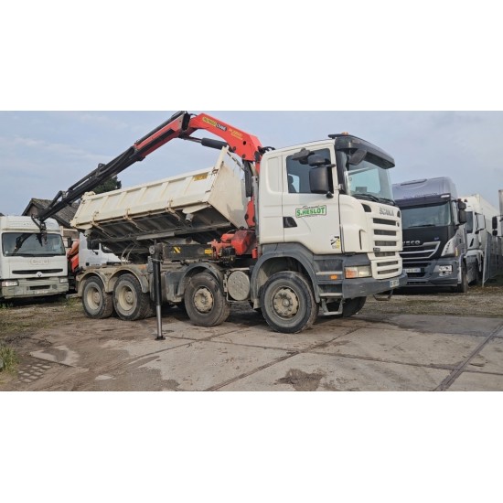 Scania R420 8x4 Tipper Crane Palfinger 23500